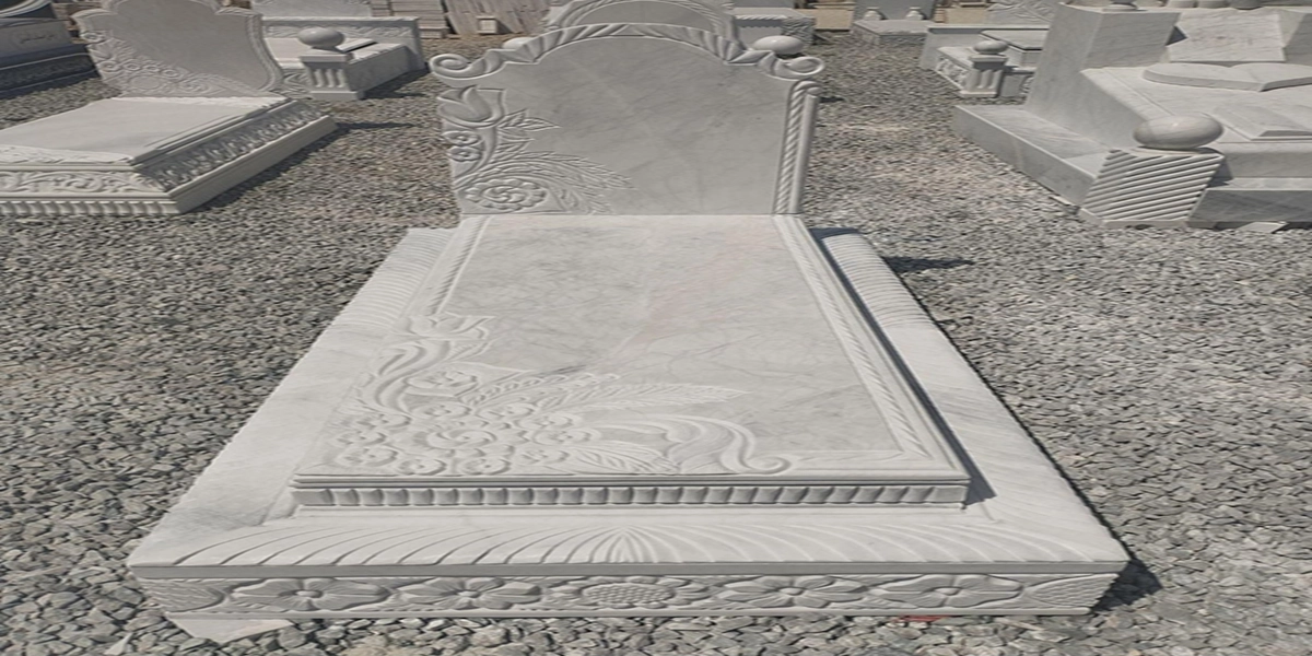 سنگ قبر سفید خاص و بادوام برای مزارهای لوکس